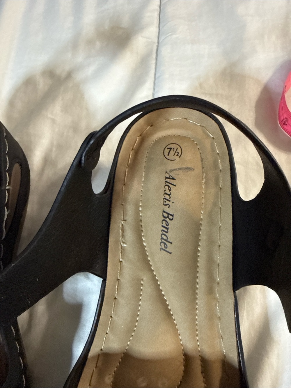 Alexis Bendel Black Women's Slingback Sandals - Comfortable Everyday Style